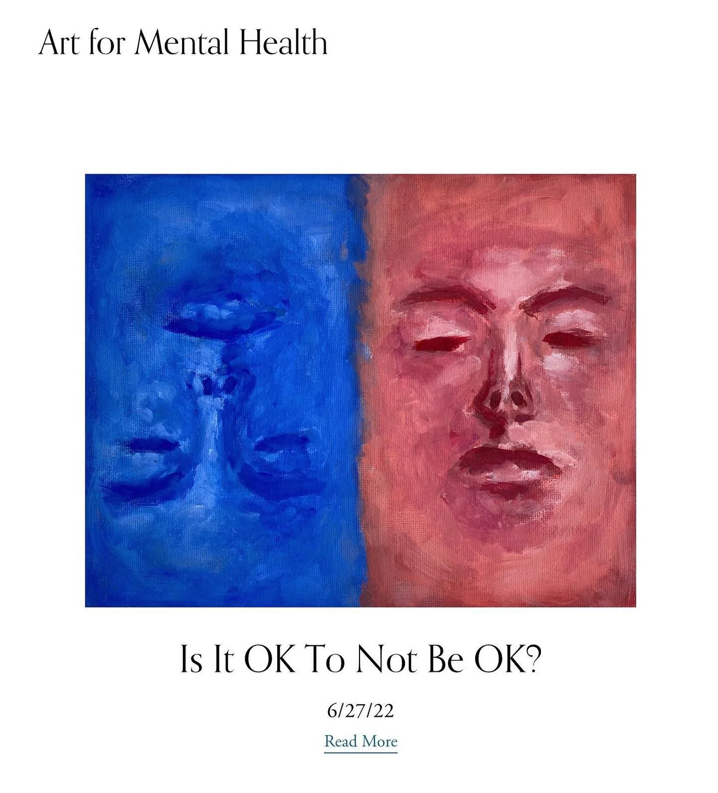 Art For Mental Health&rsquo;s latest blog is finally out! Have you ever wondered if it&rsquo;s alright to not be or feel &ldquo;ok&rdquo;? This blog answers that question&hellip; and more. If you don&rsquo;t want to miss out on any new events, artwor