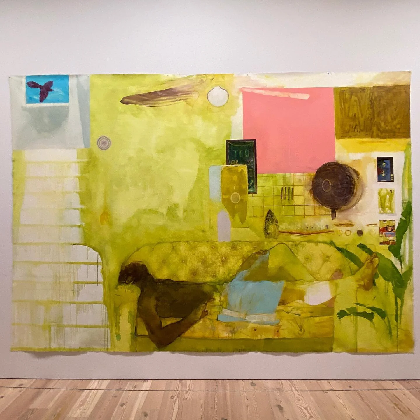 Jennifer Packer at the Whitney Museum, NY. Her gallery is called The Eye is Not Satisfied with Seeing. It was such an amazing experience to see some of Packer&rsquo;s art. #jenniferpacker #whitneymuseum #art