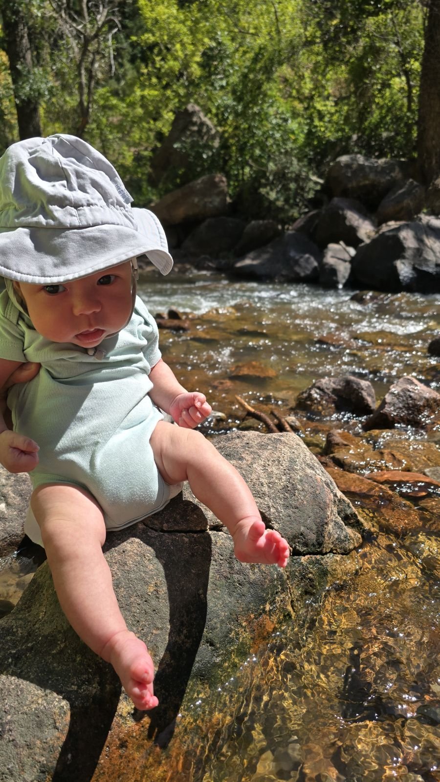 Chillin by the river in Eldo. 2 months old.