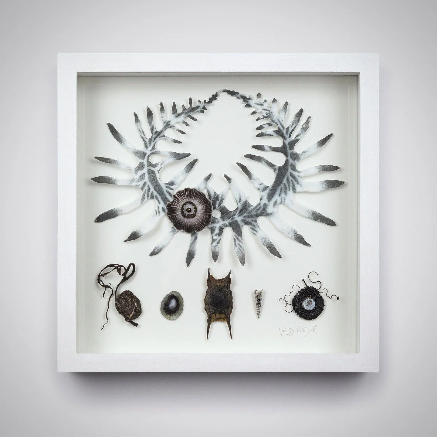 Next week I will be delivering lots of work to some of my gorgeous galleries in time for Christmas exhibitions.
@fluxbristol in Bristol
@makerswales in Cardiff
@burtonatbideford 
This large framed wall piece featuring pate de verre, cast glass, porce