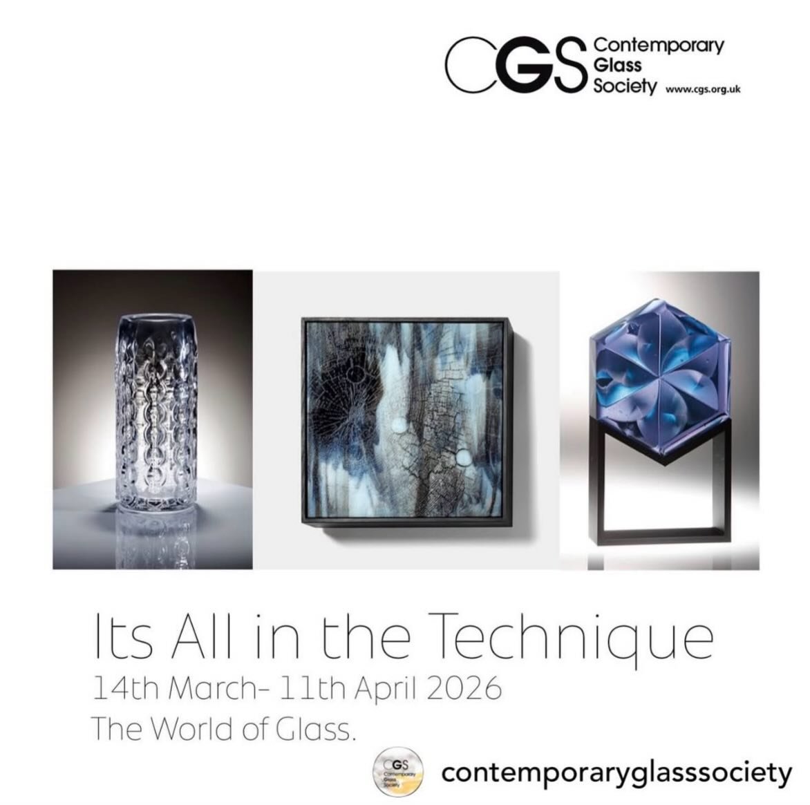Opens tomorrow 12-2  at St Helens World of Glass if you&rsquo;d like to come. Looks like a fantastic exhibition 🌟
@contemporaryglasssociety