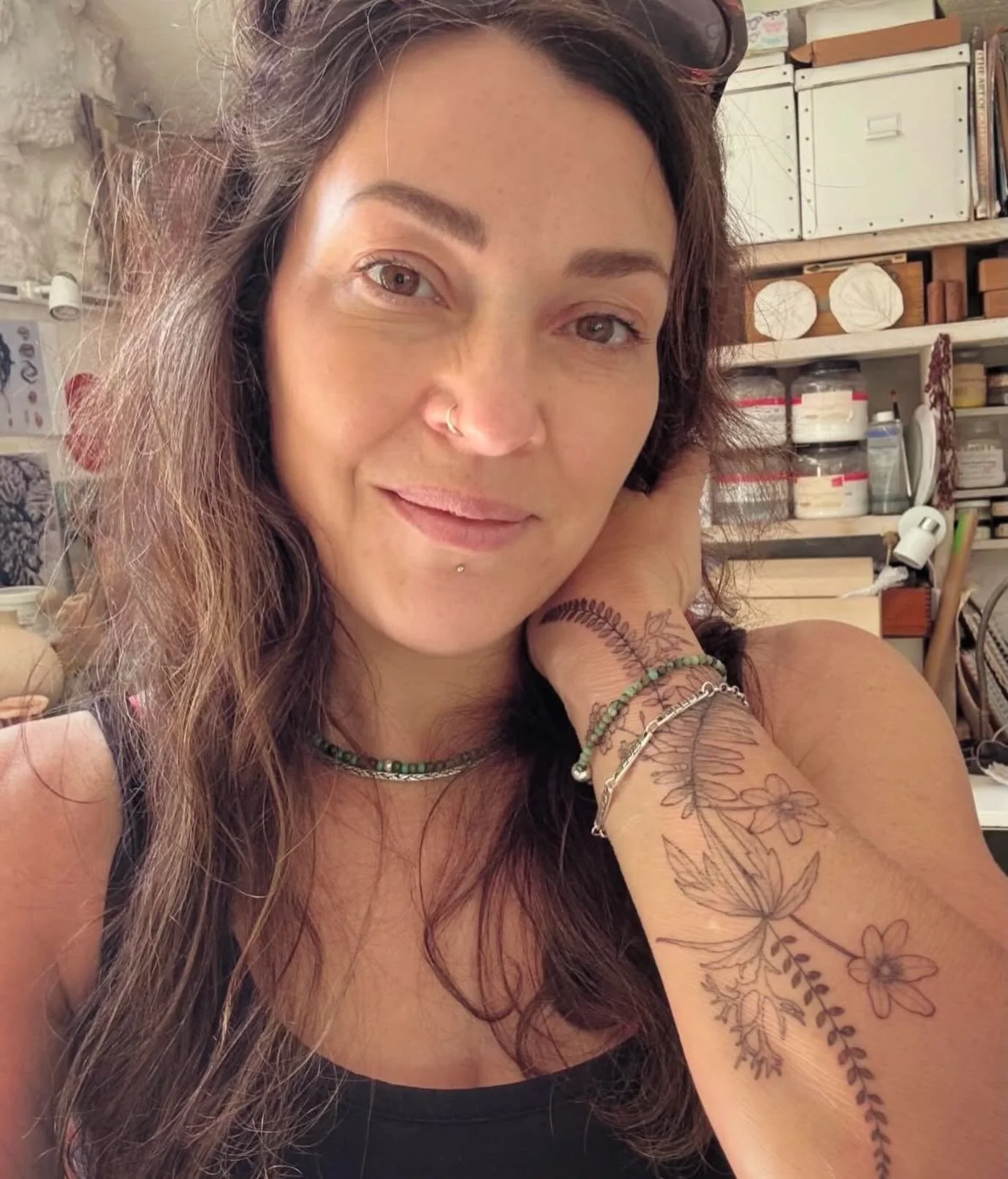 I&rsquo;ve been having a real flurry of new followers lately so here&rsquo;s my face to introduce myself with my lovely tattoo by @rachainsworth - due to have another soon- exciting 🌟
My work is inspired by the beautiful natural world around me in N