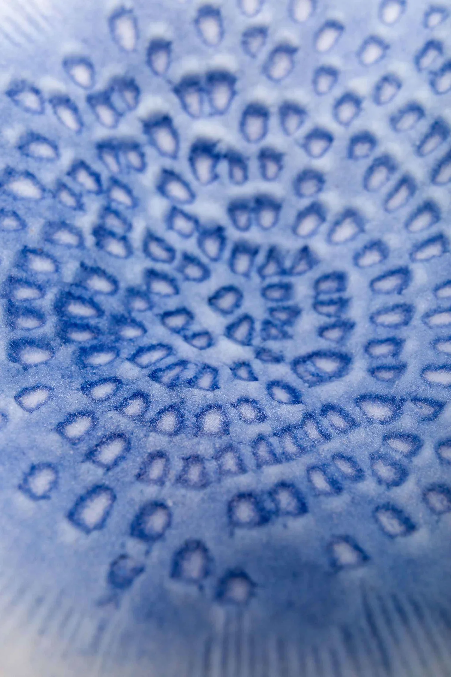 Blue Glimmers, Pate de Verre Glass, 150x100cm 