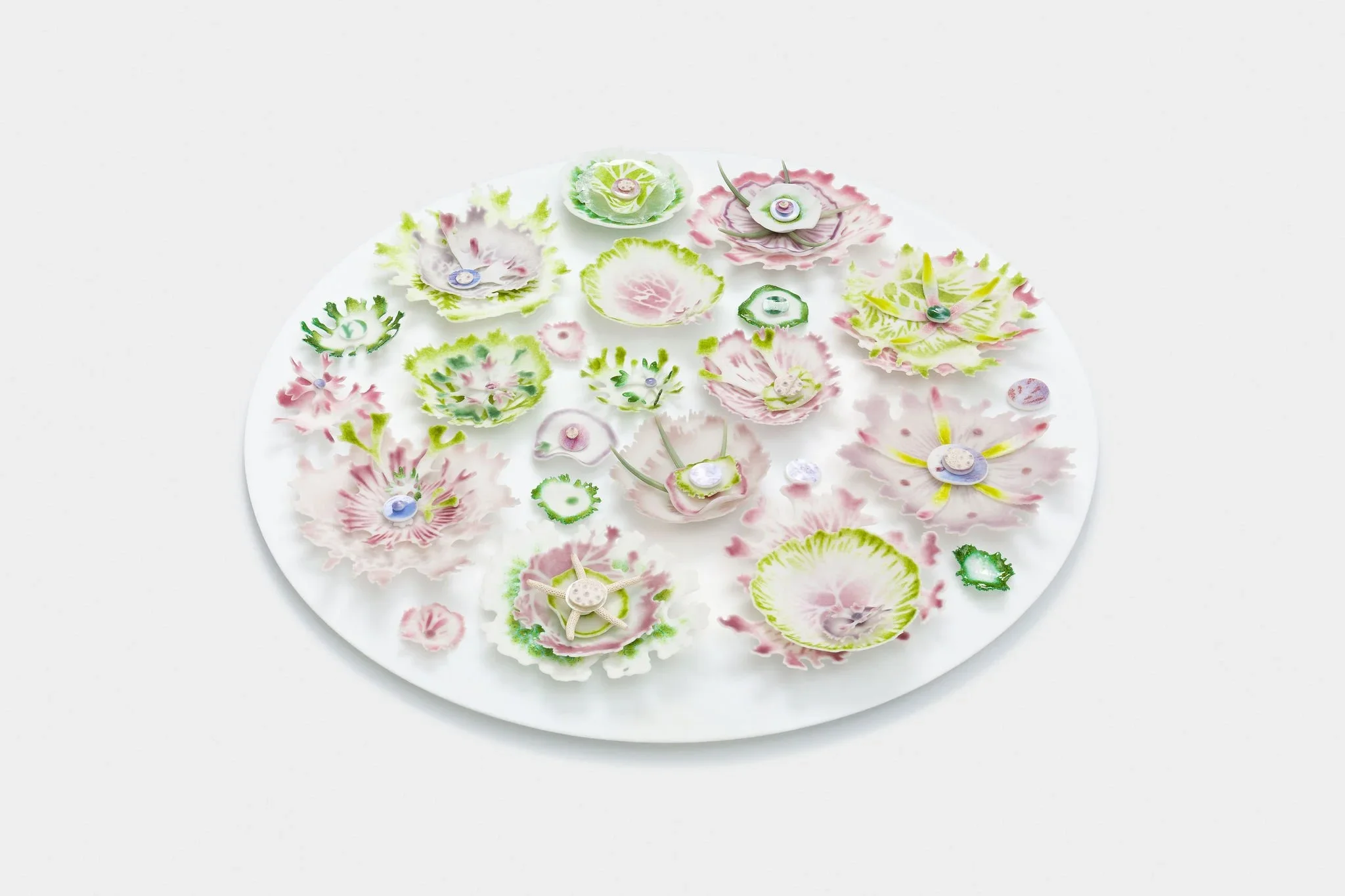 Spring, Pate de verre Glass, 57cm dia