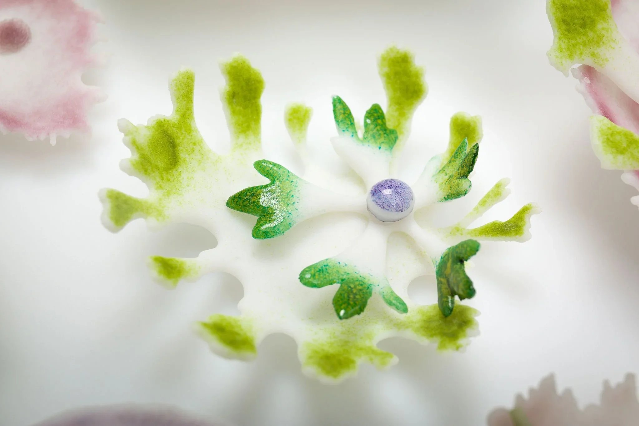 Spring, Pate de verre Glass, 57cm dia