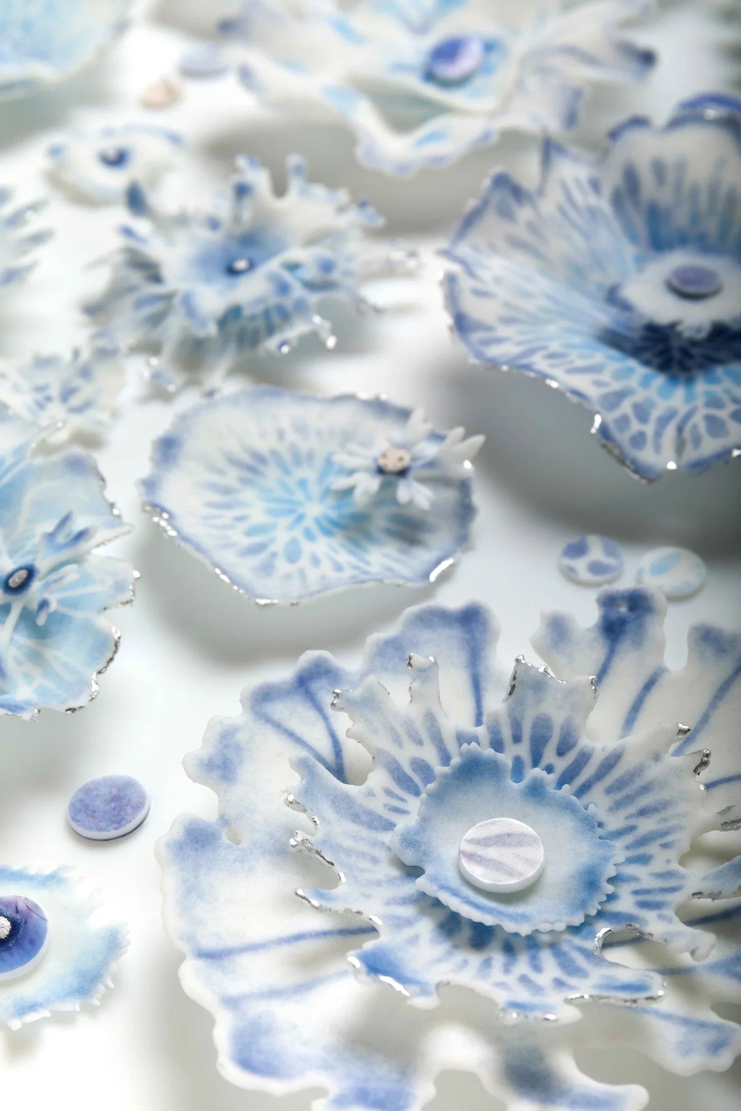 Sealight, Pate de verre Glass, 57cm dia