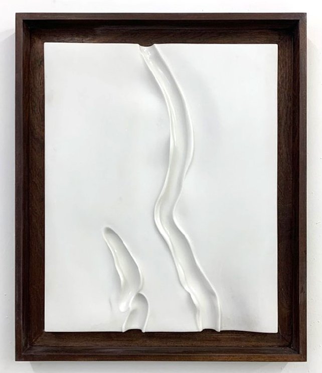 thumbnail_Kevin Francis Gray, marble panel XII, 2019, carrara marble in sapele wood, 57x48x4.5 cm, courtesy the Artist and Secci, Milan, Florence.jpg