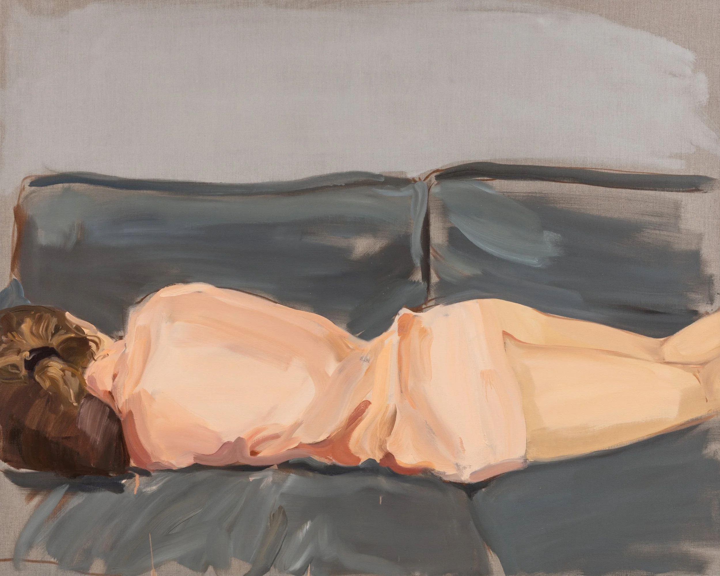 Gideon Rubin, Pink Kimono, 2025, oil on linen, 120 x 150 cm