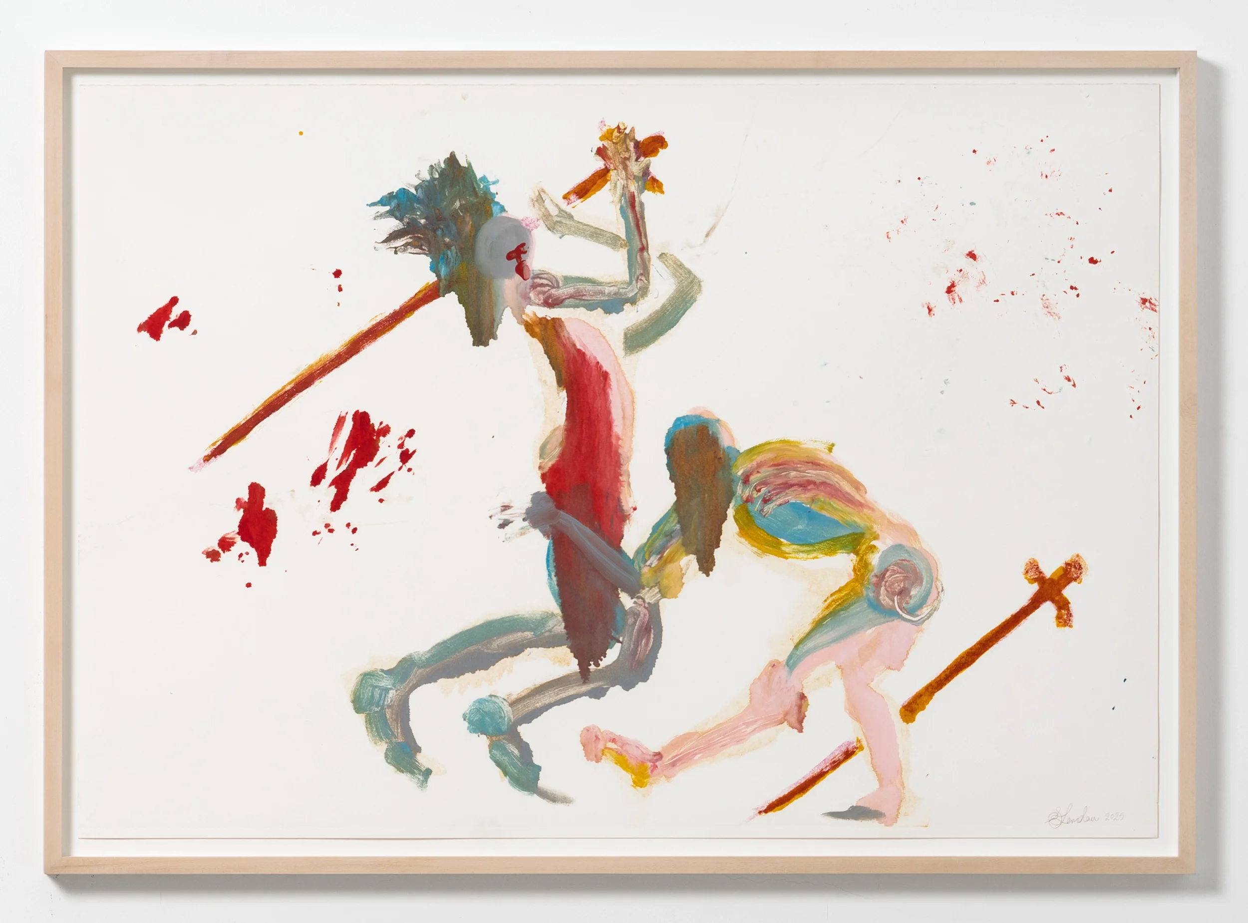 Sigalit Landau, Stop Please, 2025
Monotype, 94 x 130 cm, 37 x 51 1/8 inches, Unique
