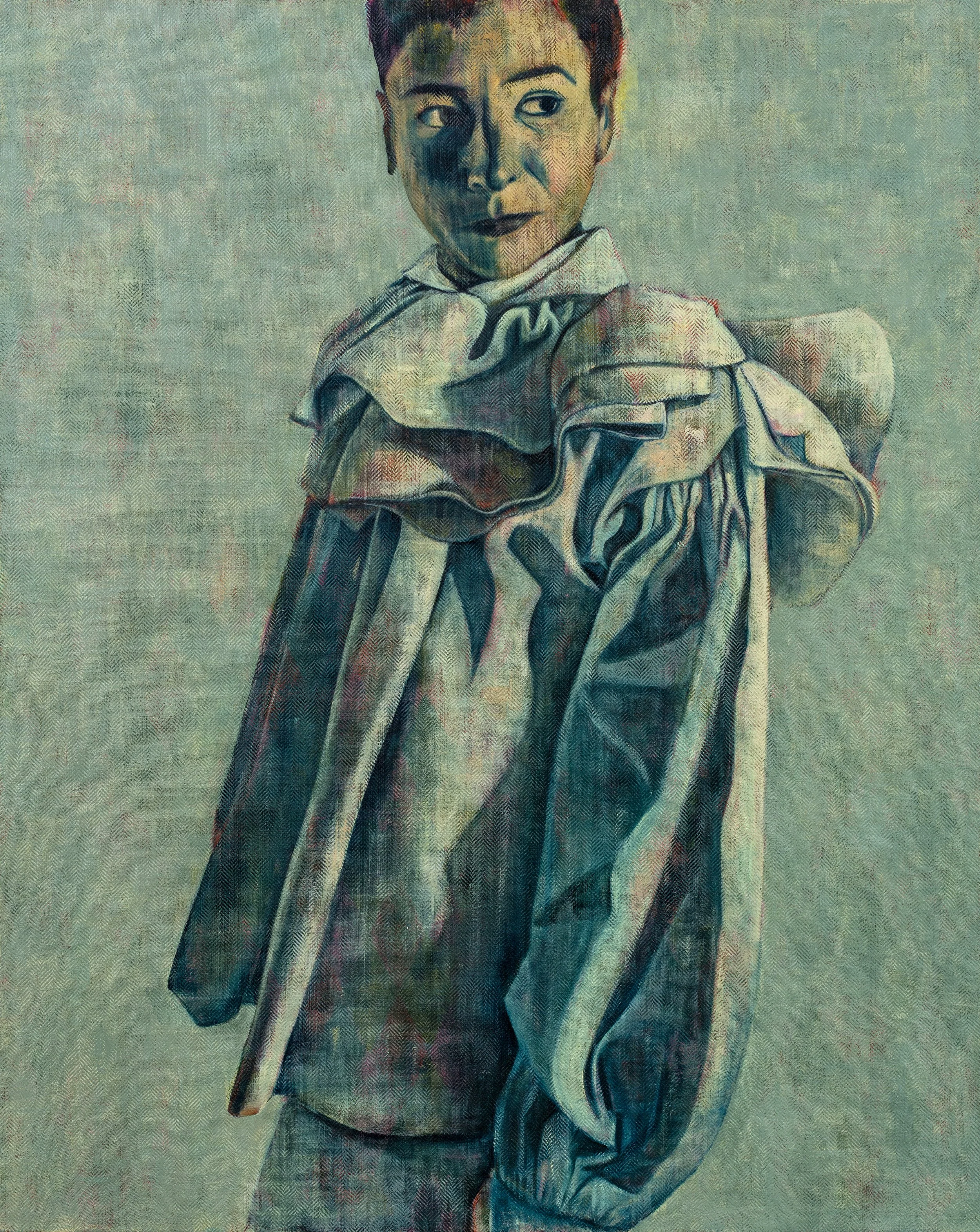 Sara Berman, Anxhela, 2025, oil on linen, 100 x 80 cm