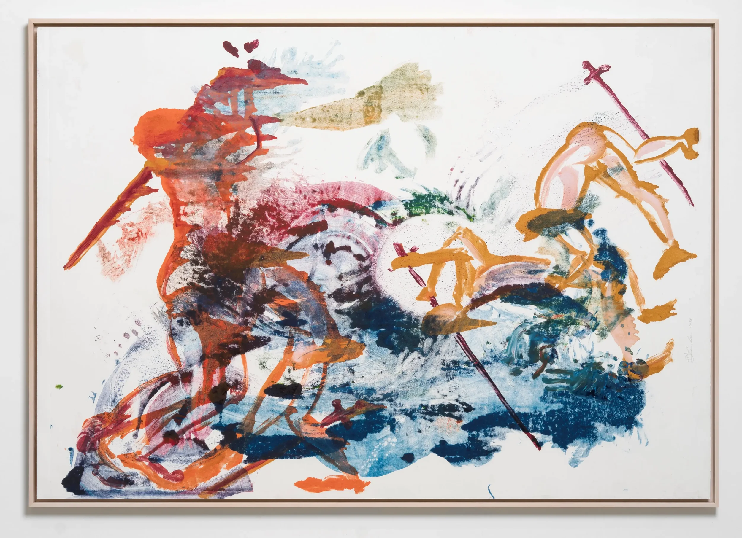 Sigalit Landau, Force Major, 2025
Monotype, 129 x 185 cm, 50 3/4 x 72 7/8 in, Unique
