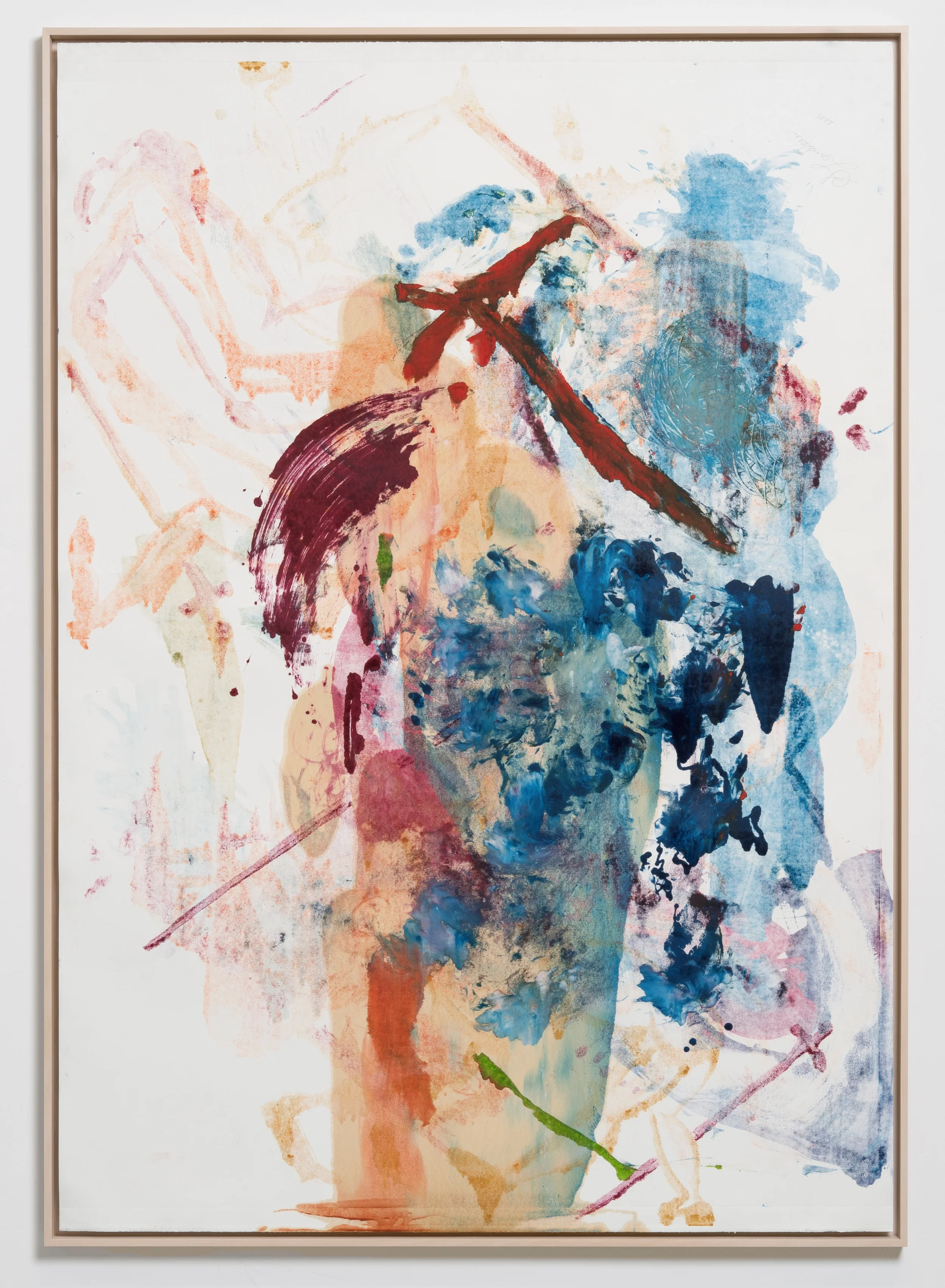 Sigalit Landau, So You, 2025, Monotype, 185 x 129 cm, 72 7/8 x 50 3/4 inches, Unique
