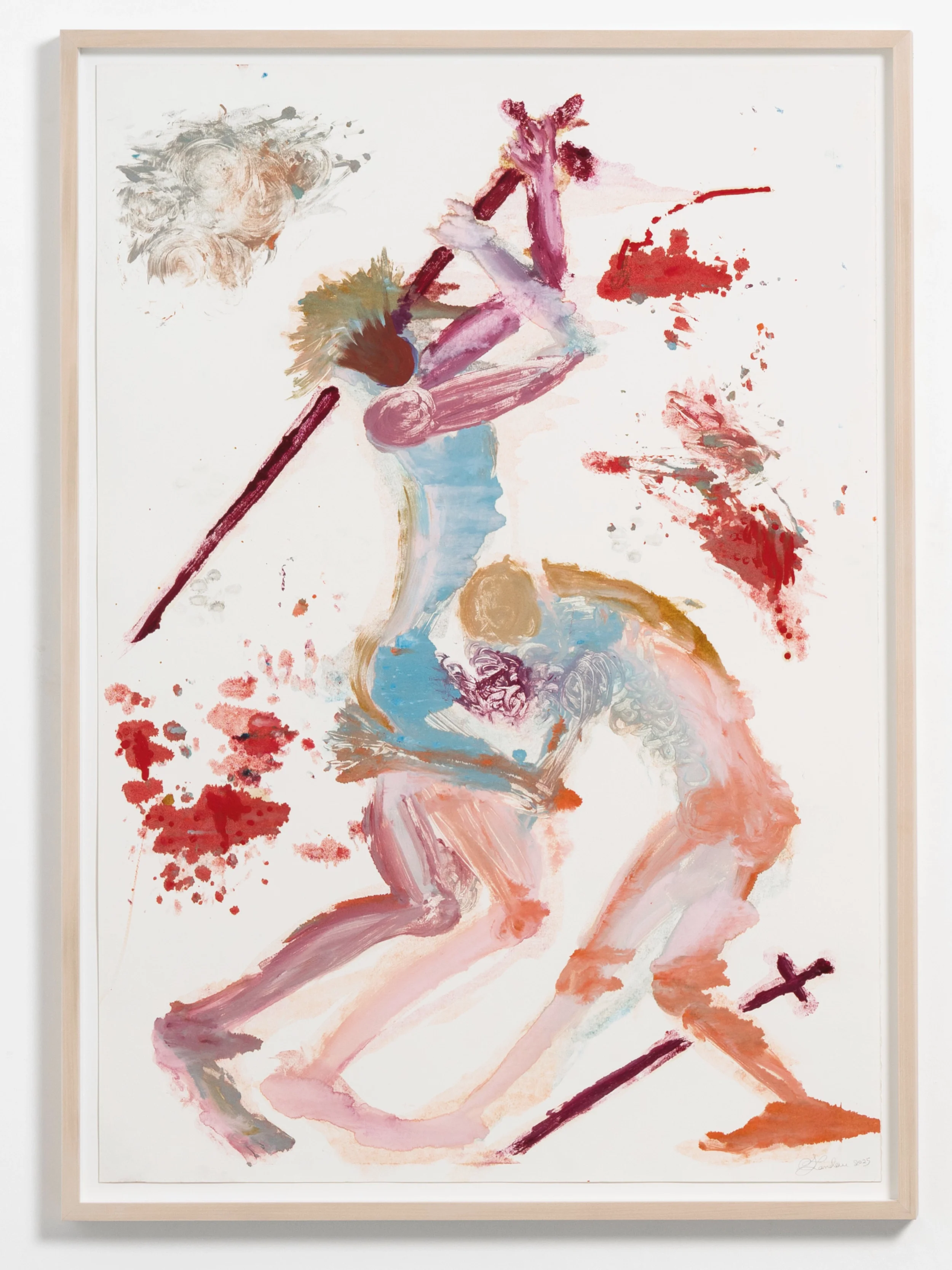 Sigalit Landau, The Treaty, 2025
Monotype, 130 x 94 cm, 51 1/8 x 37 inches, Unique
