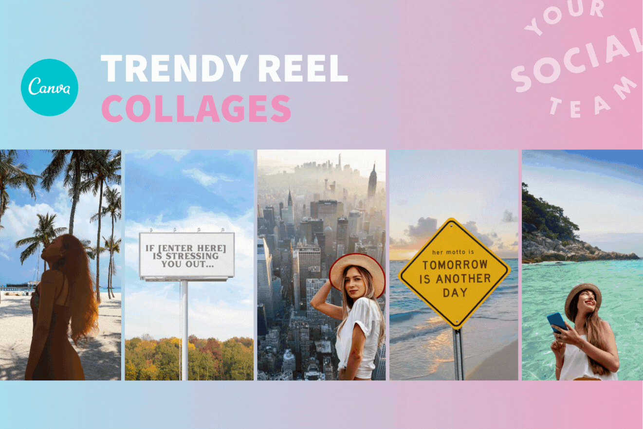 Trendy Reels Collage - Your Template Club - Video Tutorial -  How to Remove the Background of a Video in Canva - Canva Templates for Instagram - Canva Template Subscription.gif