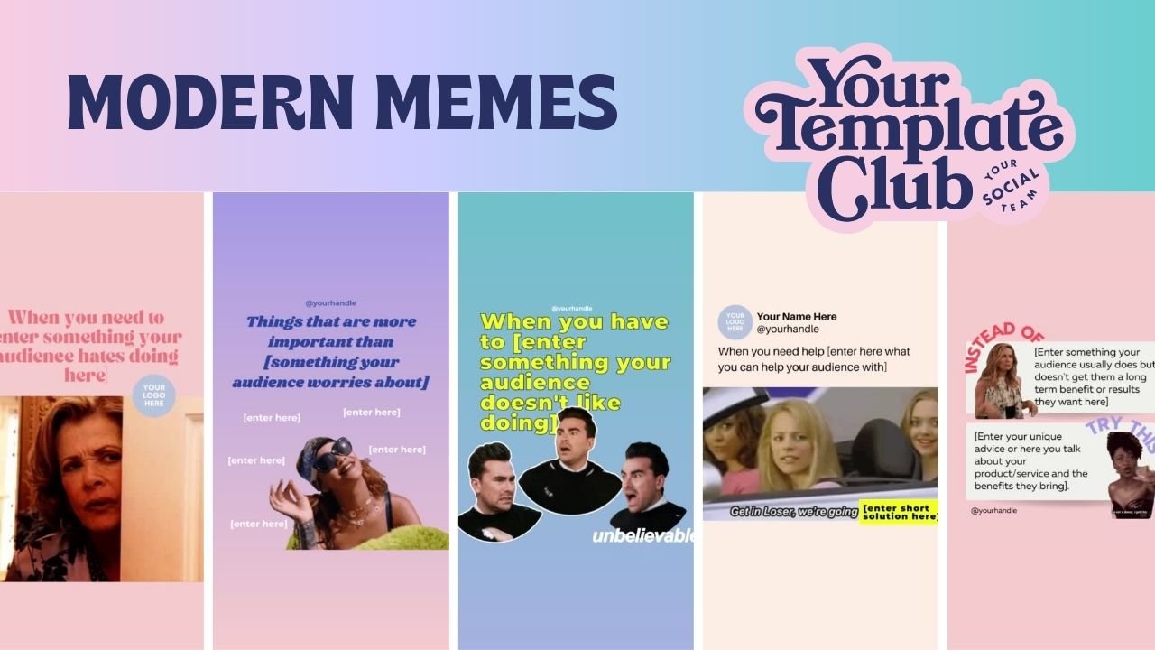 Modern Memes - Your Template Club - Want to Create Memes for Instagram? Here is how you add a GIF into your Canva design - Instagram Meme GIF Posts - Canva Templates for Instagram.jpg
