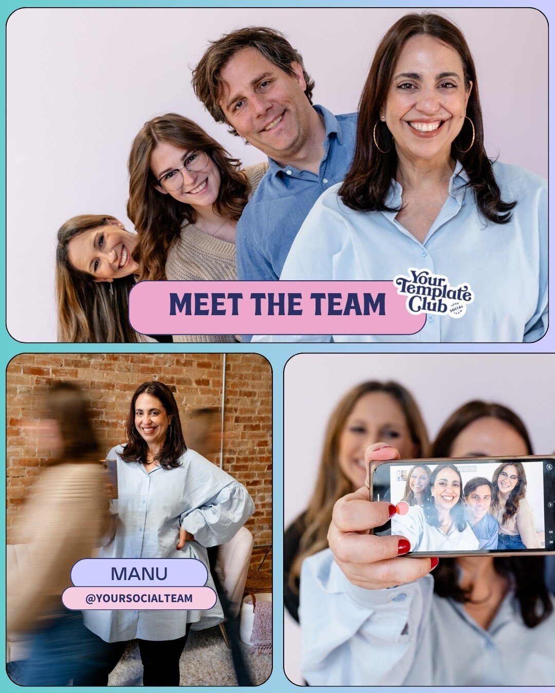 SAY HI 👋 TO THE TEAM!! 💕⁠
⁠
Hello to all the new faces around here, we thought we would do a quick round of introductions here!⁠
⁠
Manu (@yoursocialteam) is the founder of the brand. She is the CEO, the creator, the innovator and the brains behind 