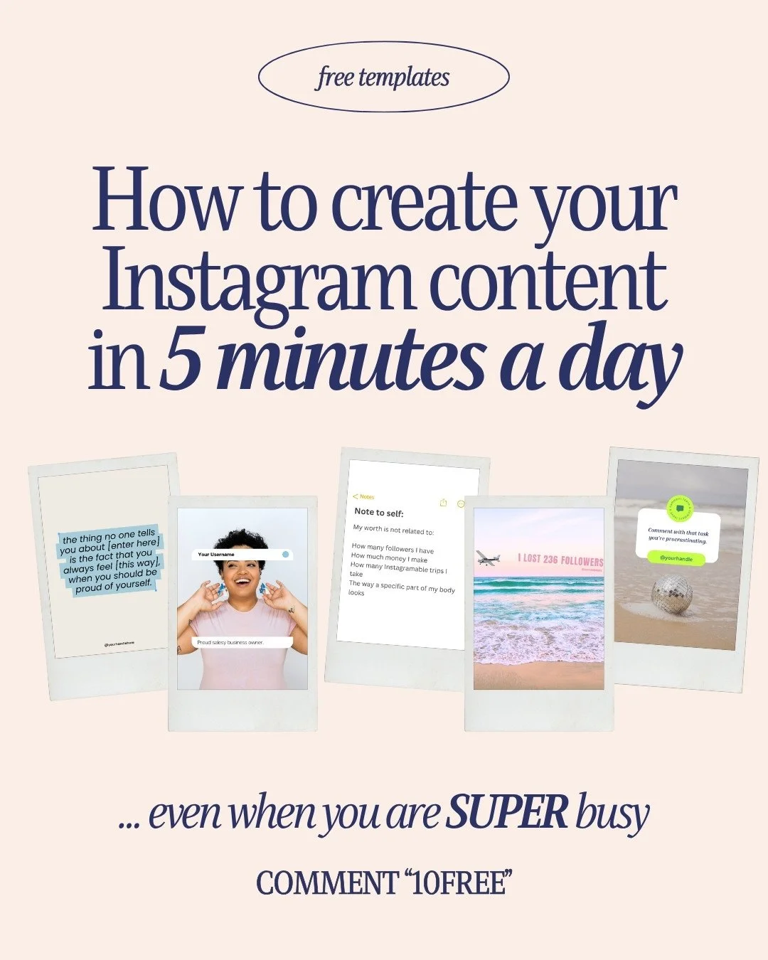 If &ldquo;post consistently&rdquo; makes you want to scream into a pillow&hellip; this is for you!⁠
⁠
You can actually create Instagram content in just a few minutes a day using our templates inside of Your Template Club!⁠
⁠
Want to try BEFORE you bu
