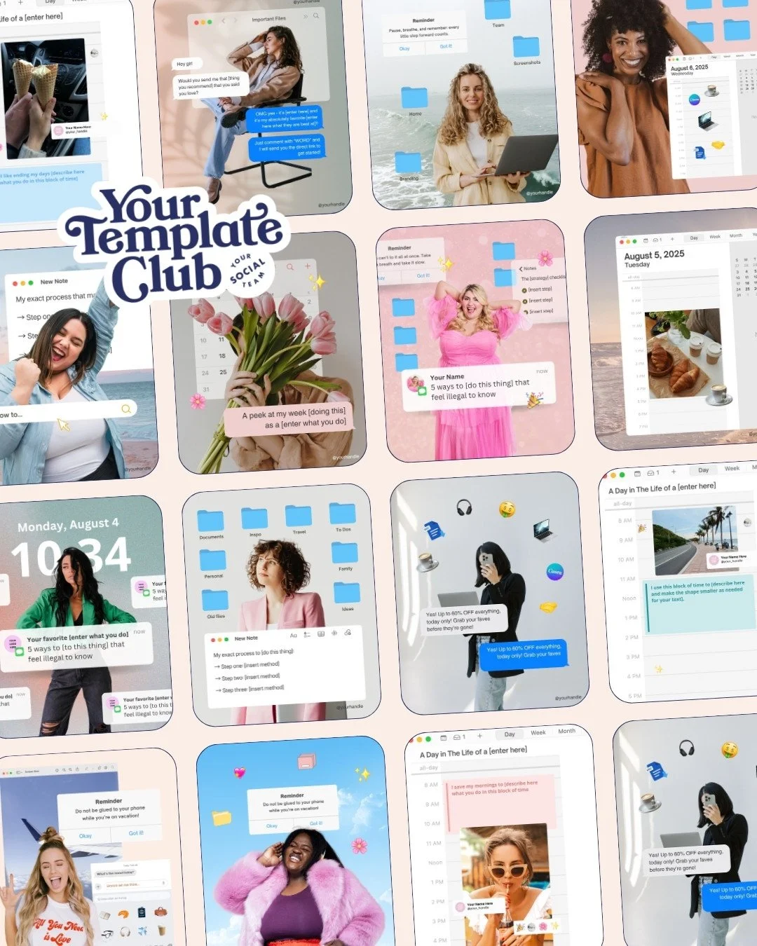 COMMENT &ldquo;CLURB&rdquo; 👉 and get access to these Canva templates plus 3,000+ other designs!⁠
⁠
Once you join @yourtemplateclub you can find these in the Instagram Feed Posts section, and these are the iOS Core Posts pack!⁠
⁠
#canva #canvatips #