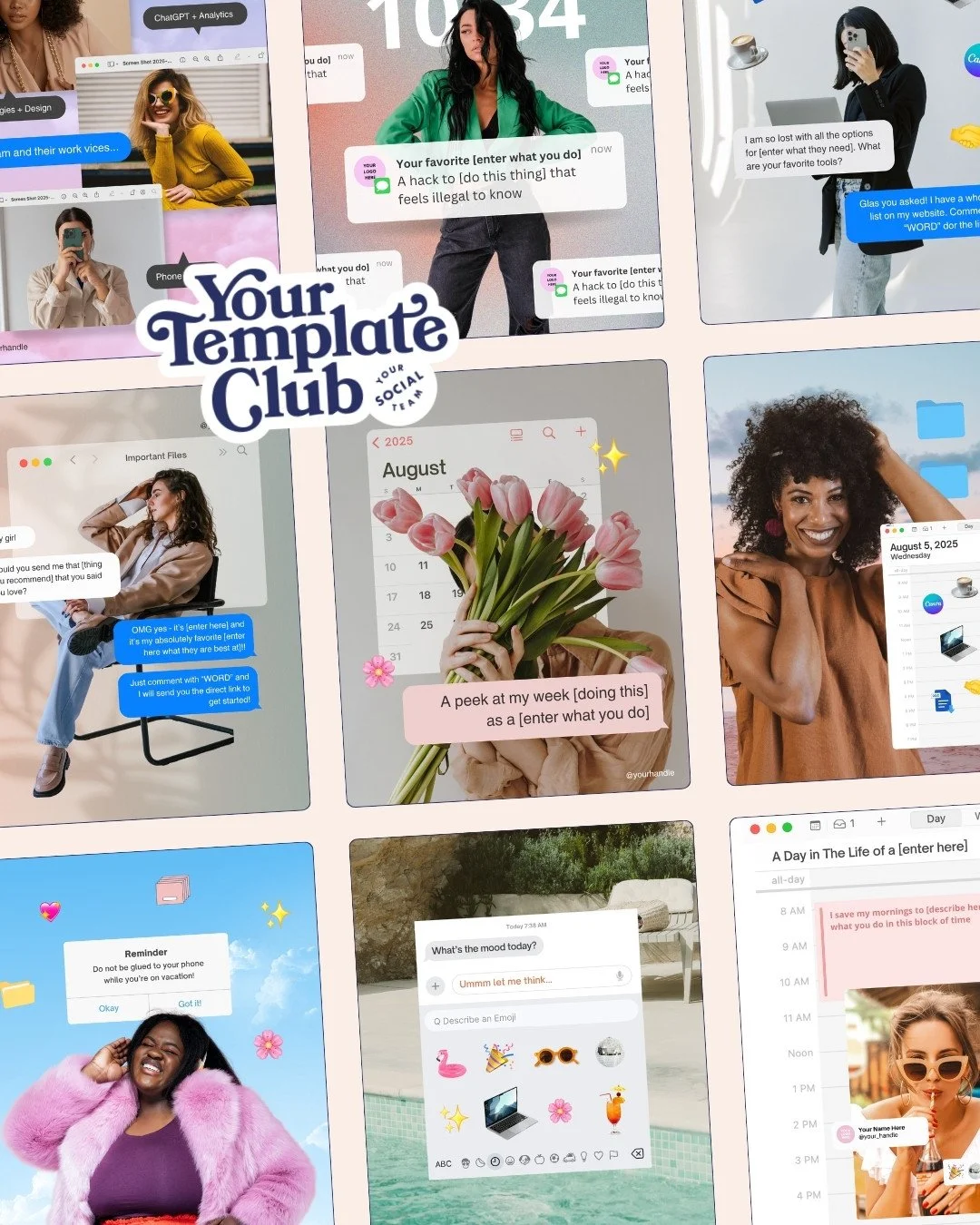COMMENT &ldquo;CLURB&rdquo; 👉 and get access to these Canva templates plus 3,000+ other designs!⁠
⁠
Once you join @yourtemplateclub you can find these in the Instagram Feed Posts section, and these are the iOS Core pack!