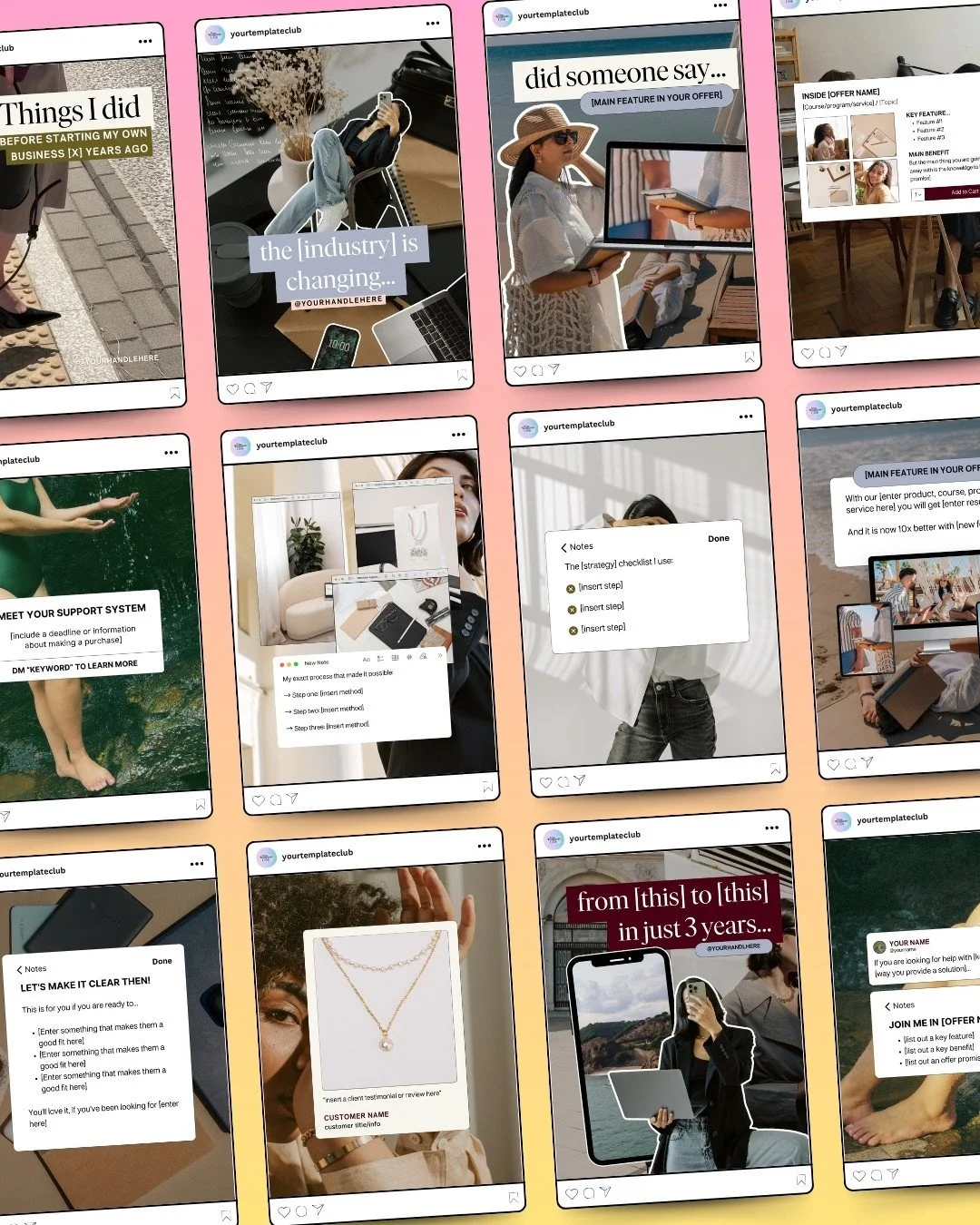 COMMENT &ldquo;CLURB&rdquo; 👉 and get access to these Canva templates plus 3,000+ other designs!⁠
⁠
Once you join @yourtemplateclub you can find these in the Instagram Carousels section, and these are the Trendy Animated Carousel pack!