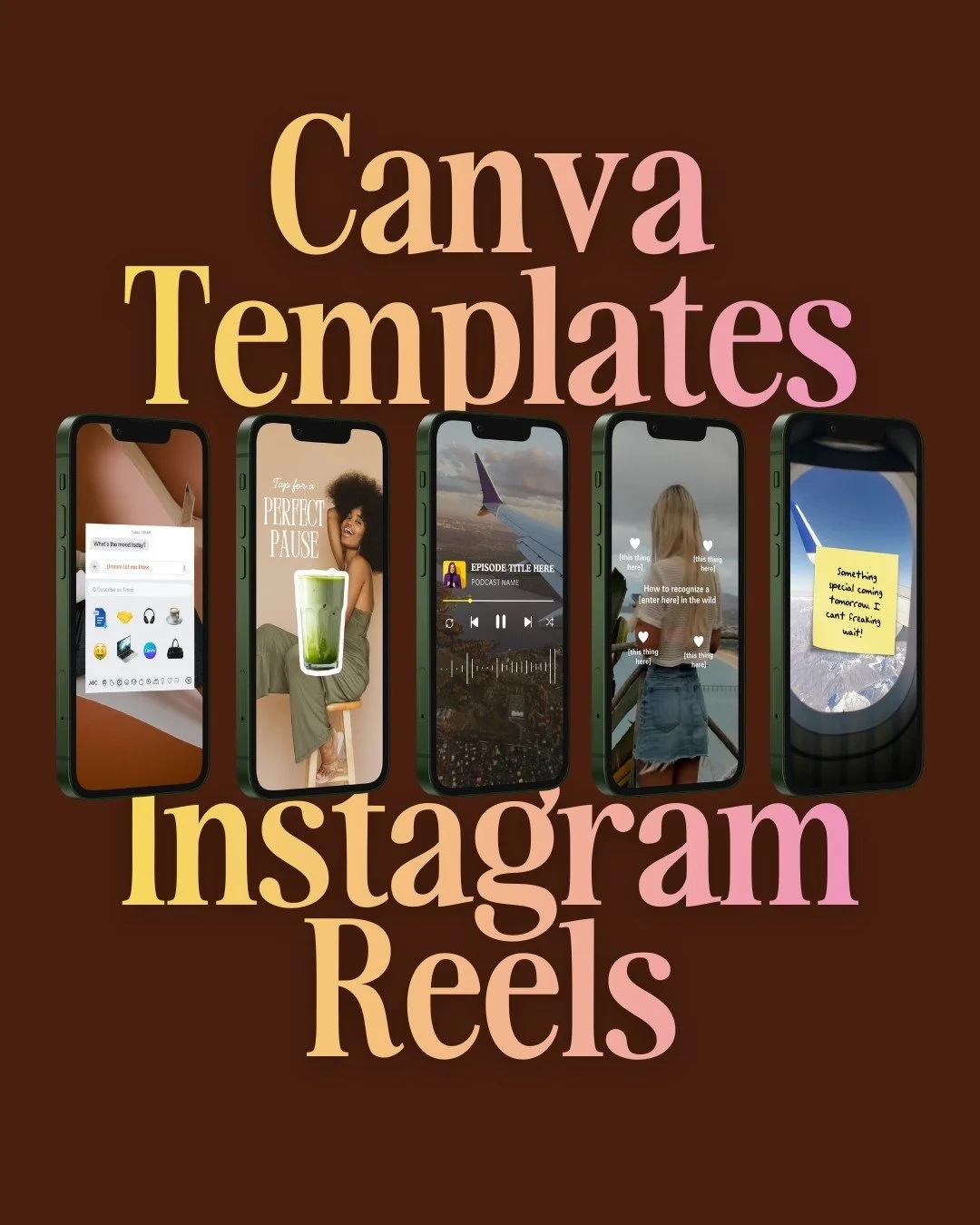 COMMENT &ldquo;CLURB&rdquo; 👉 and get access to Instagram Reels Canva templates plus 3,000+ other designs in our template library!