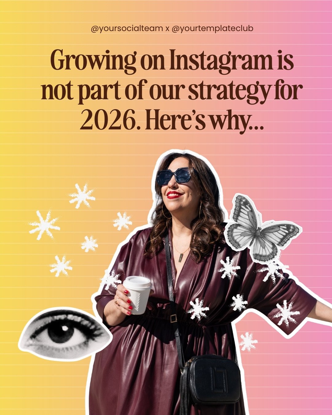 If content feels harder than it should, you&rsquo;re doing it without templates...⁠
⁠
This is our Instagram strategy for 2026, and the way we are going to make this happen? 🤔⁠
⁠
Using templates inside of Your Template Club, just like this one!⁠
⁠
We