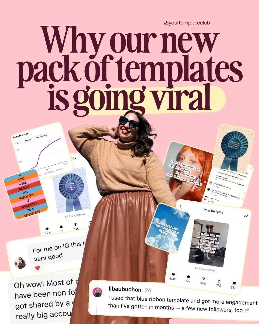These templates are going viral... and it is not just luck. 👀

Each of these templates are designed to stop people from scrolling, and encourage them to engage!

They are well-designed and quick to read.
They are relatable and funny. 
They are trend