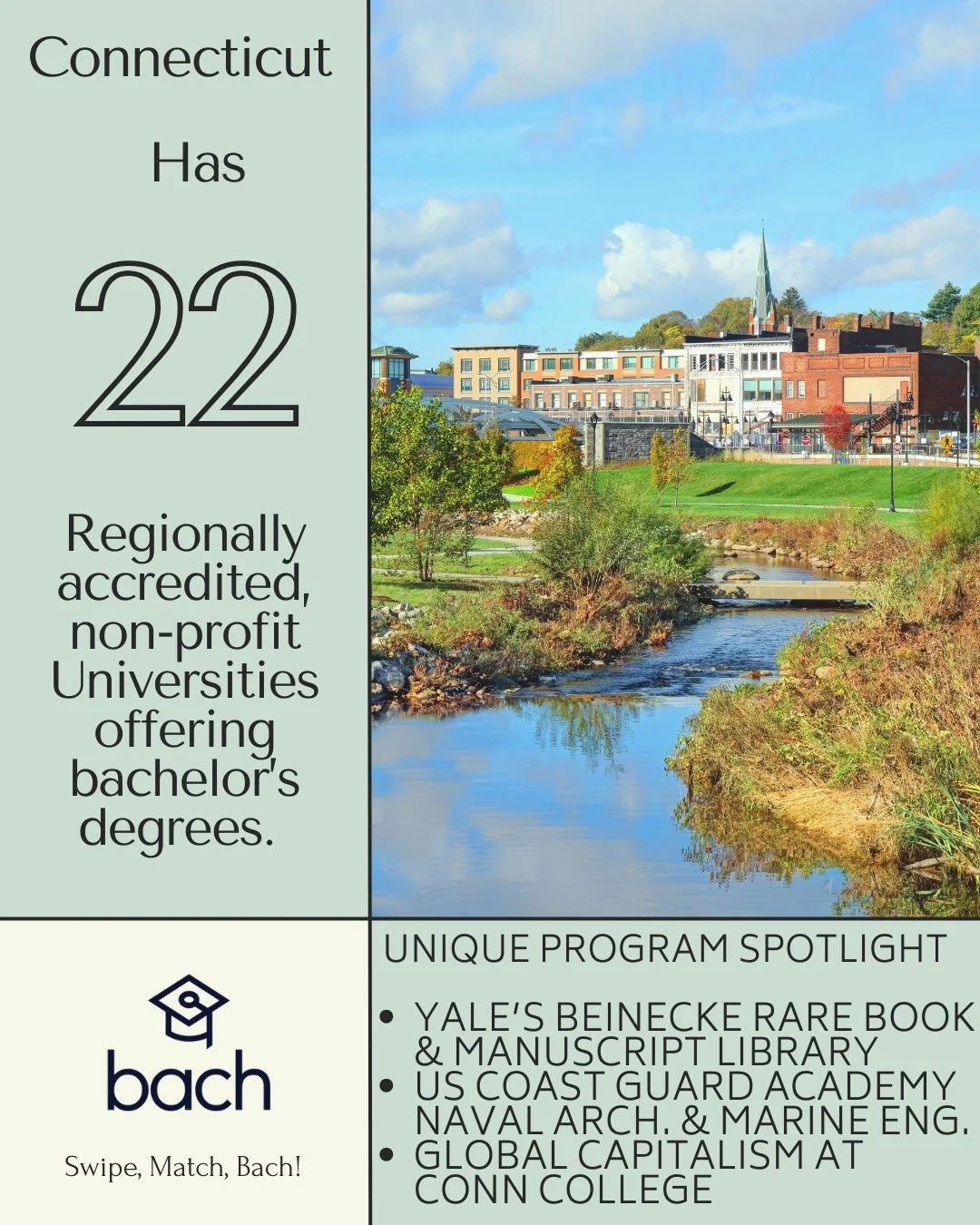 This week we were researching schools in Connecticut, maybe the most picturesque Fall destination. There are 22 regionally accredited institutions to choose from. Some of our favorite programs include @yale Beinecke rare book and manuscript library, 