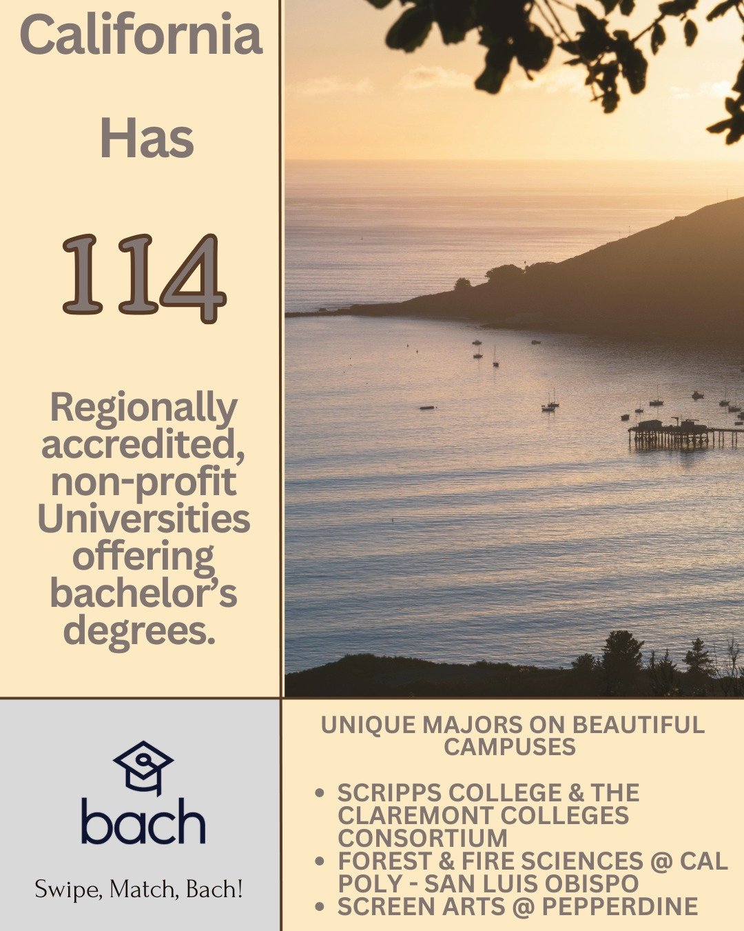 California 2.0 Post - There are so many great Universities in this state that we needed a second post. Our team were impressed with the beautiful campuses and interesting programs like Forest &amp; Fire Sciences program @calpoly, the Screen Arts degr