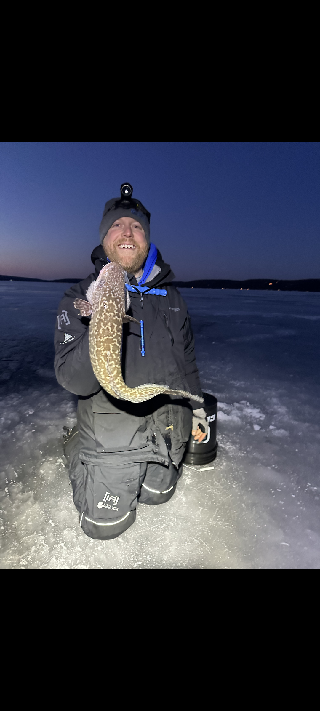 burbot ice fishing winter crystal lake