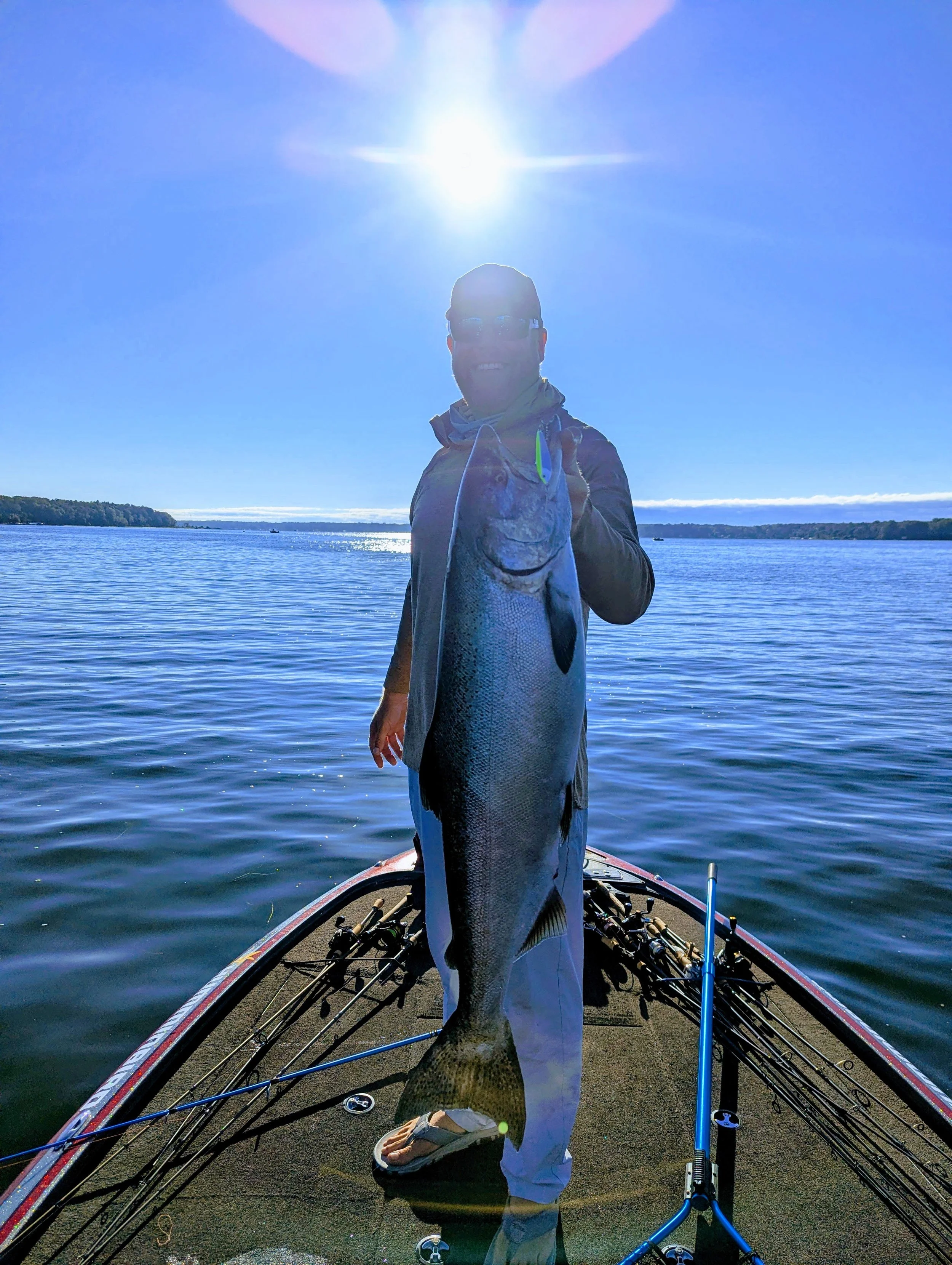 Salmon Jigging West Michigan