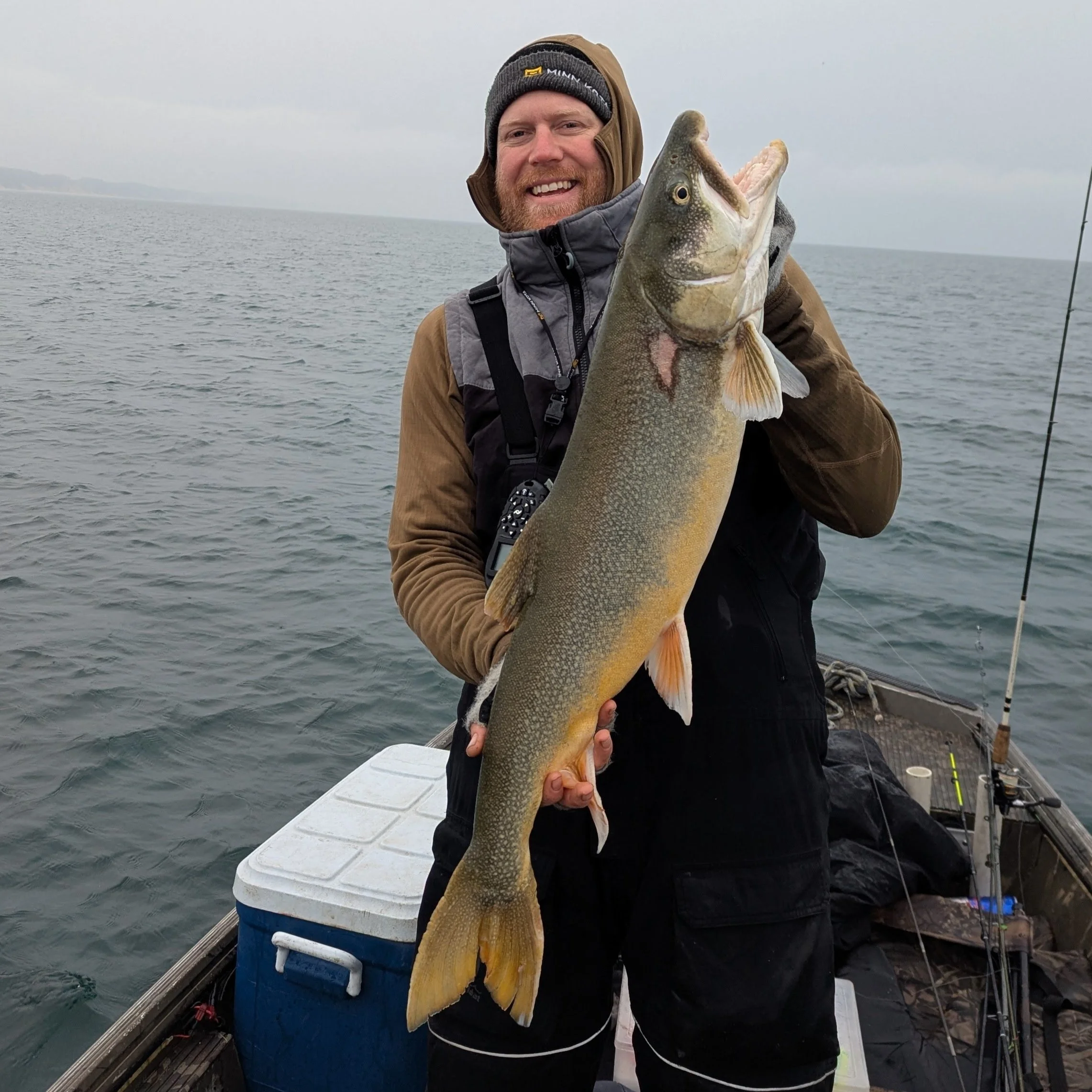  Winter trolling Lake trout muskegon michigan 