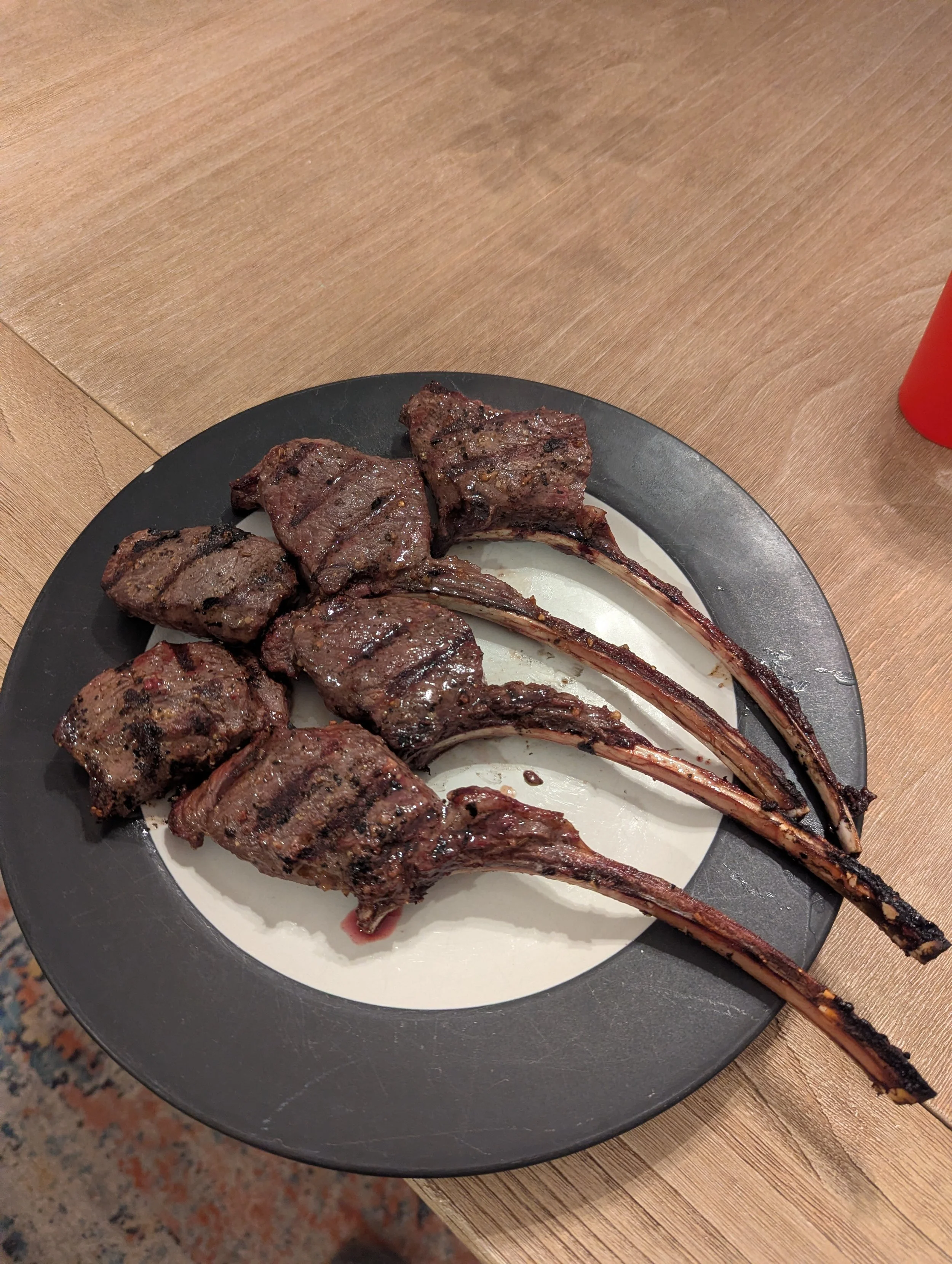 Venison tomahawk steaks