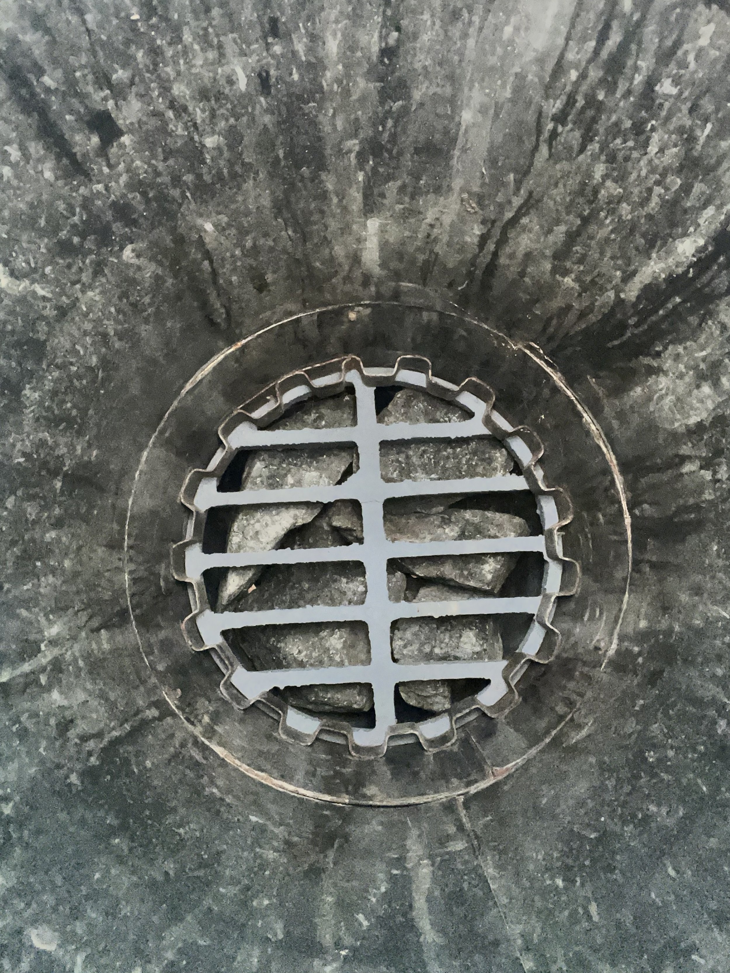 Looking up from bottom.