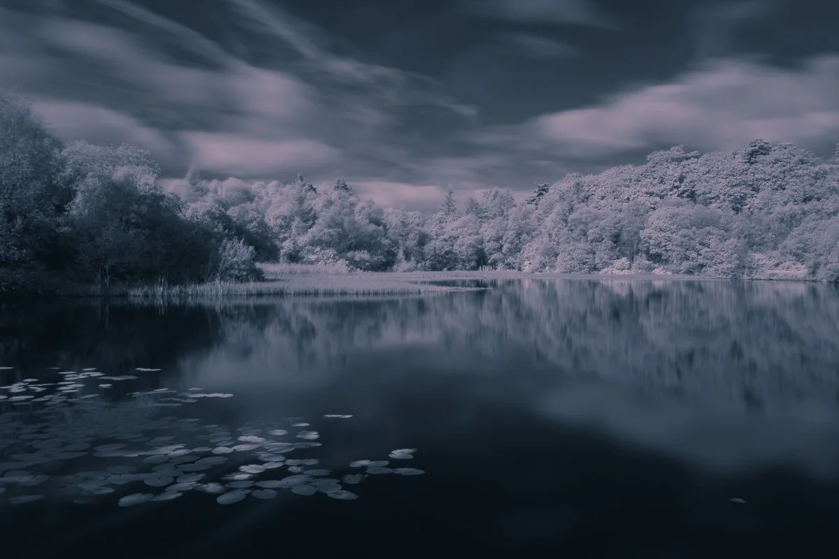 A local beaty spot, Briton Ferry Reservoir. An image taken with a standard DSLR camera with an infrared filter and long exposure. I love combining techniques and the result do not disappoint.
