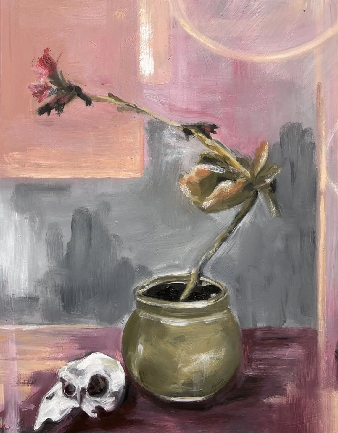 U n t i t l e d.  [30" x 20"] Oil on board 2021