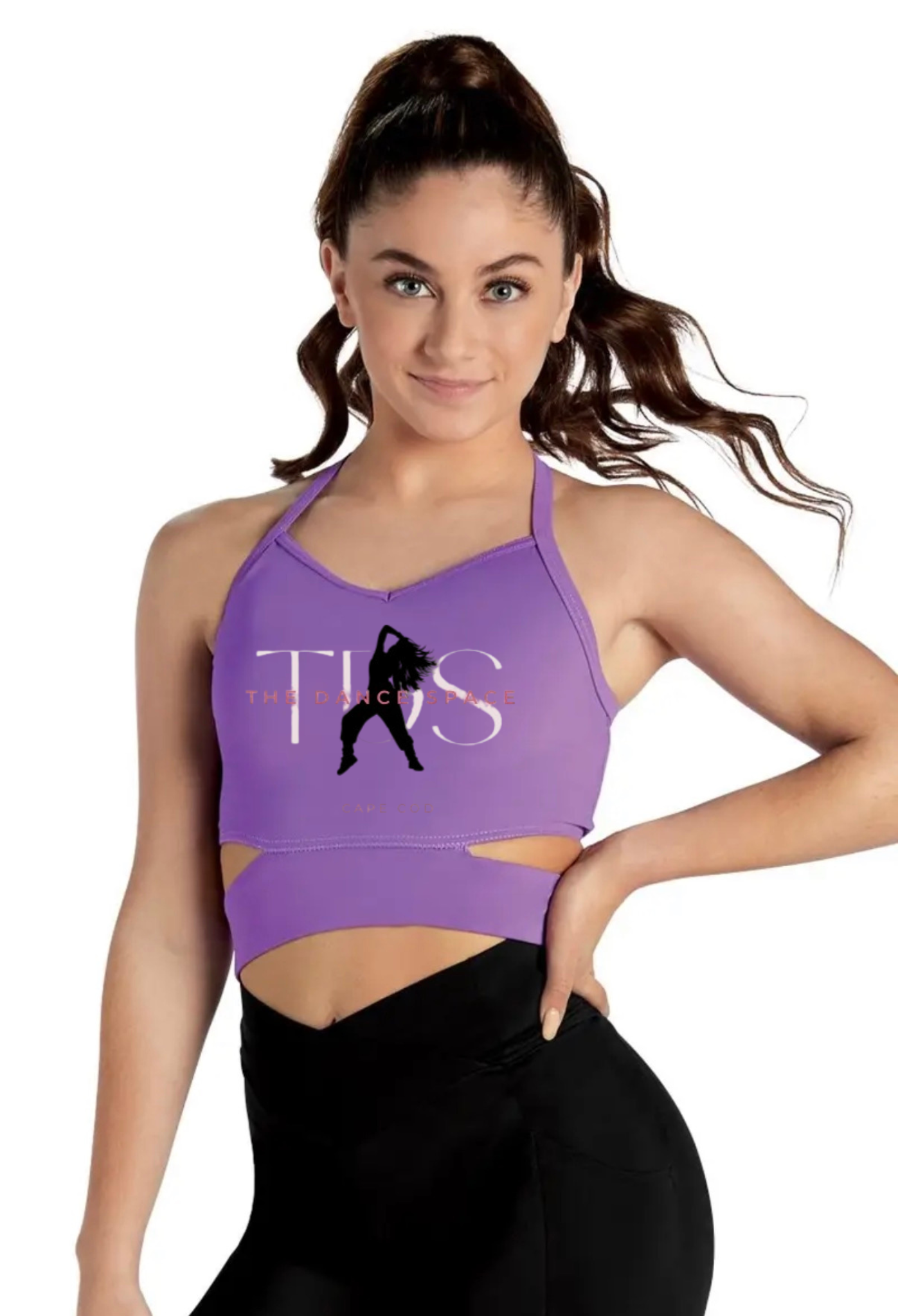 TDS Cutout Detail Crop Top - Pink or Purple