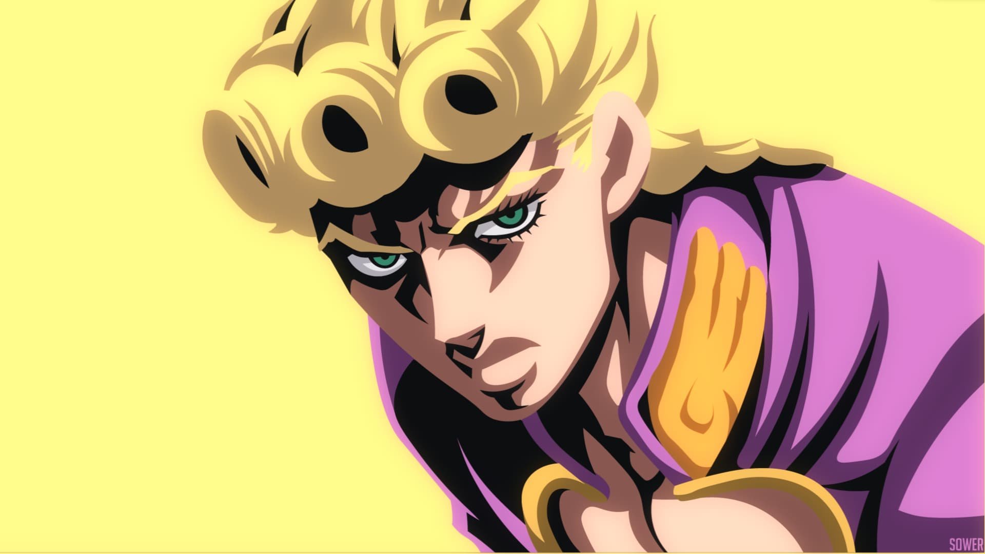 30 Best JoJo’s Bizarre Adventure Wallpapers Ever -26. Minimalist Giorno Giovanna