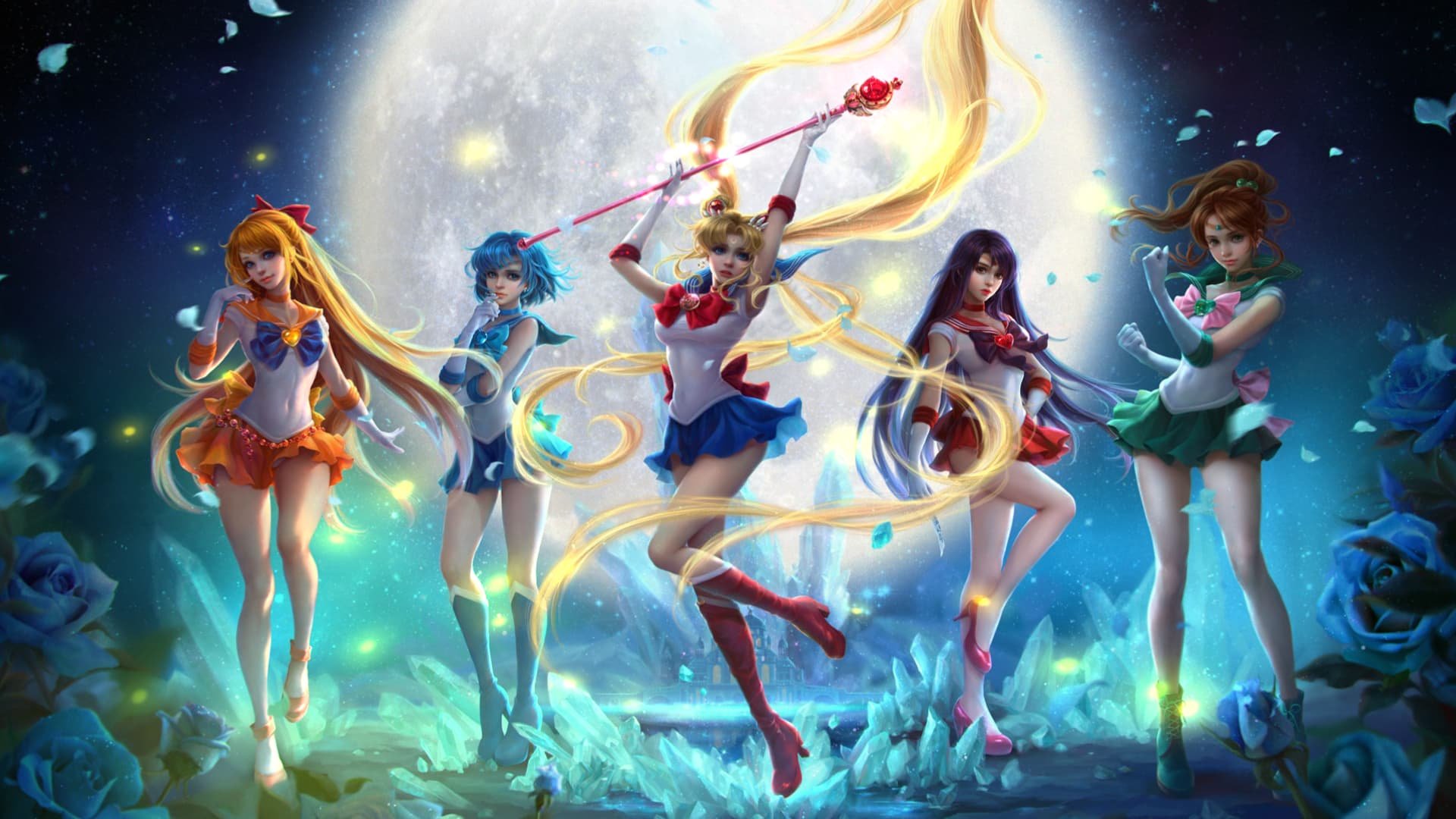 30 Best Sailor Moon Wallpapers Ever -17. Sailor Moon Crew