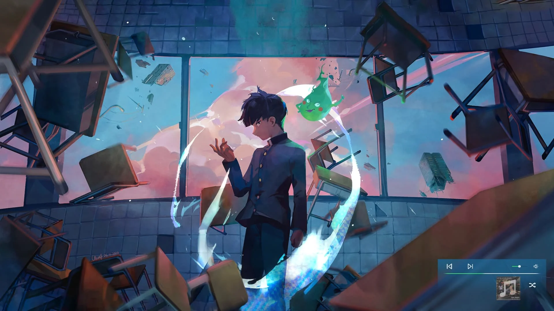 Mob's Classroom Outburst