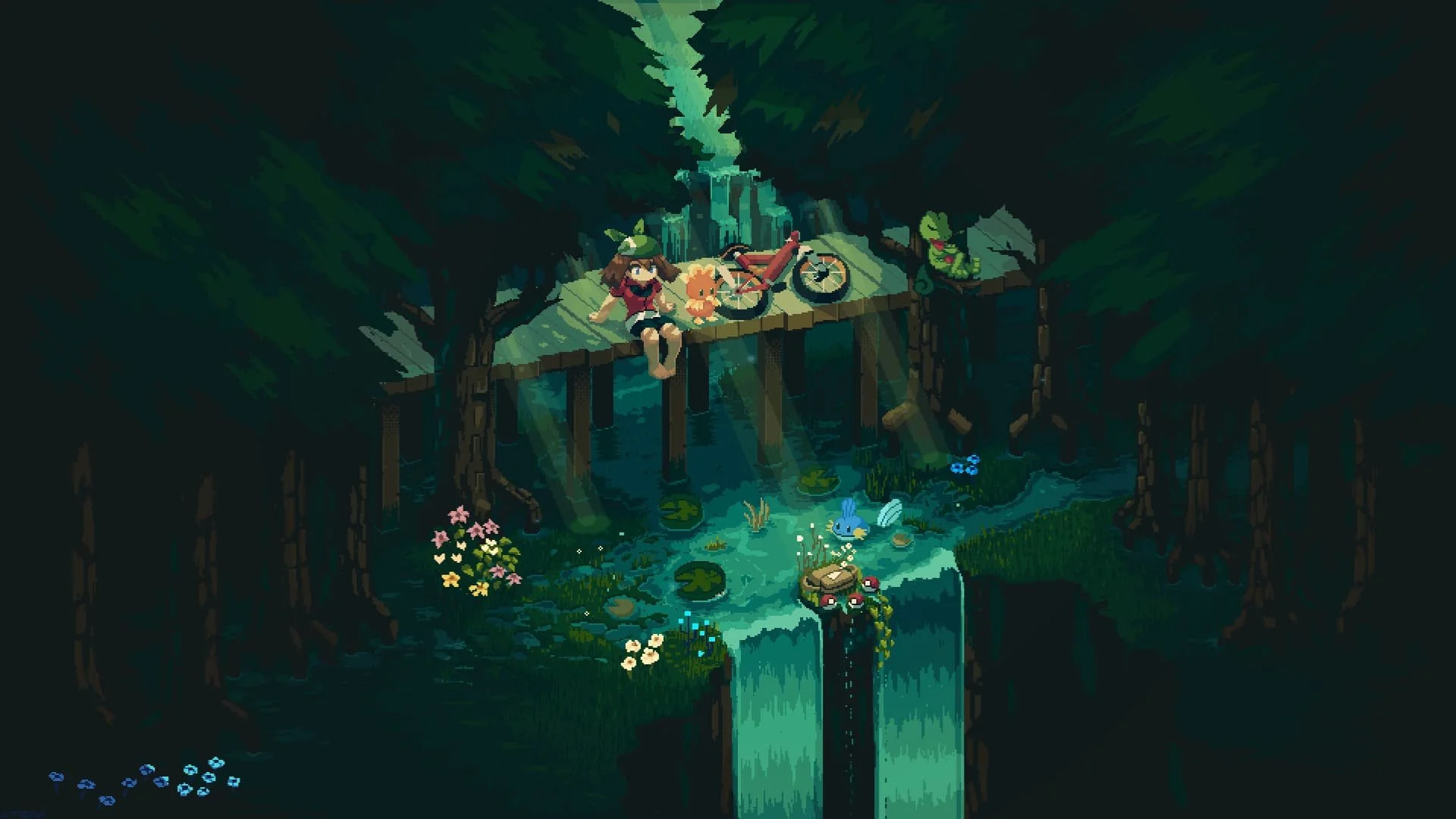 Pokémon Emerald - Waterfall