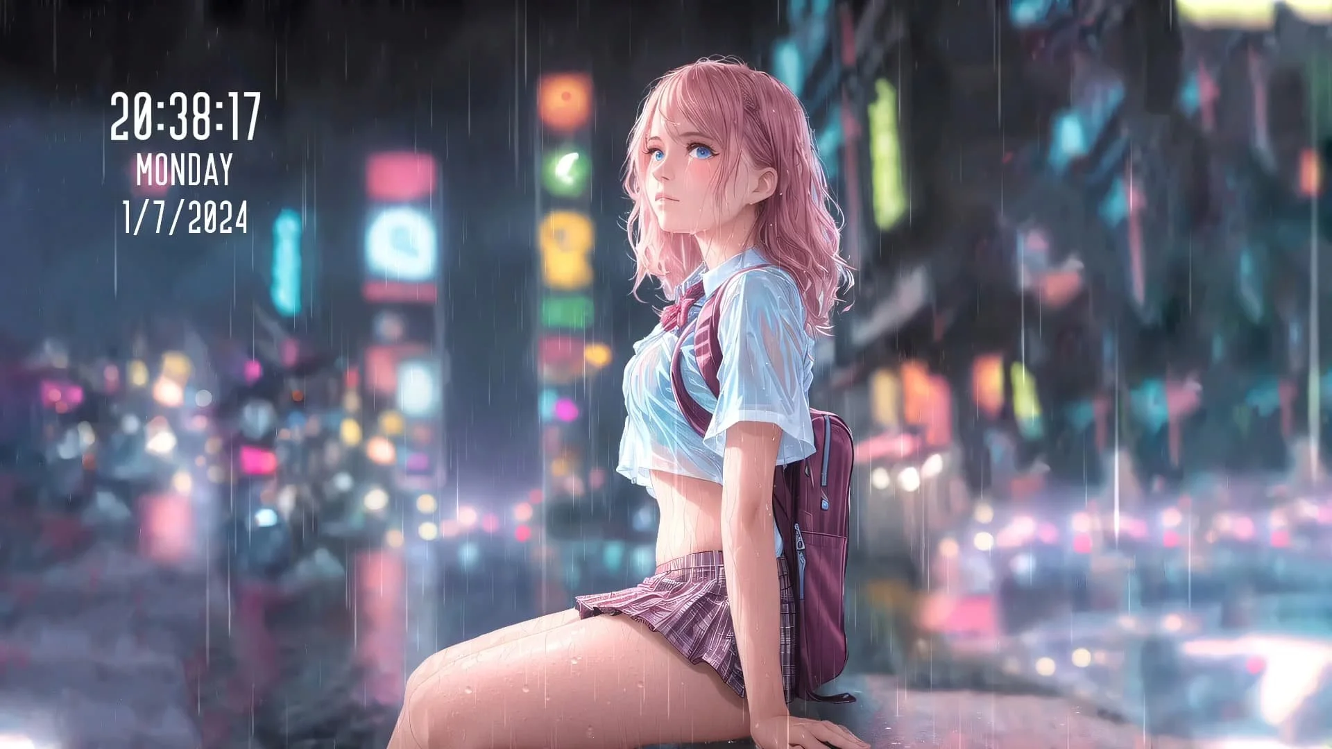 Girl in Rain