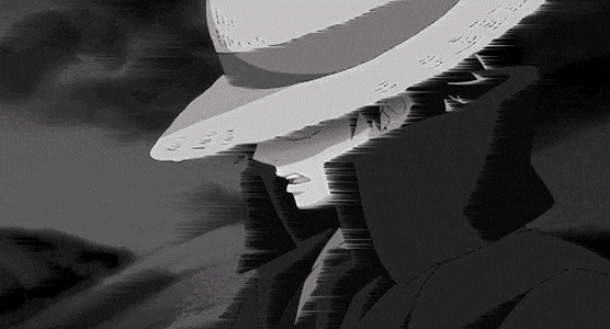 Stylish Luffy in Black and White