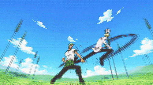 Zoro and Sanji Battle