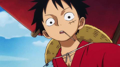 Surprised Luffy Reaction