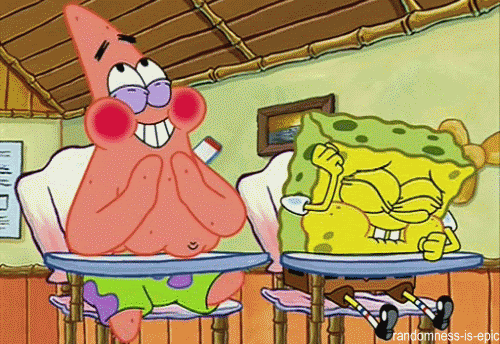 SpongeBob and Patrick Laughing