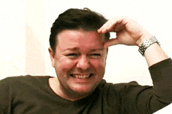 Ricky Gervais Laughing