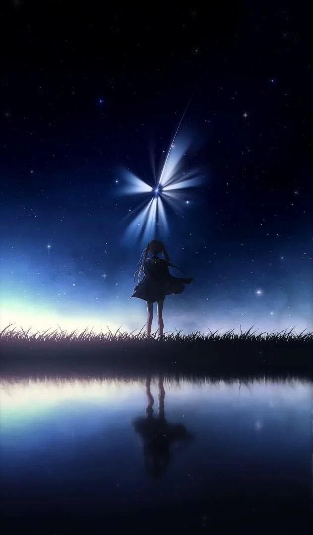 Starlit Wish | Night Silhouette