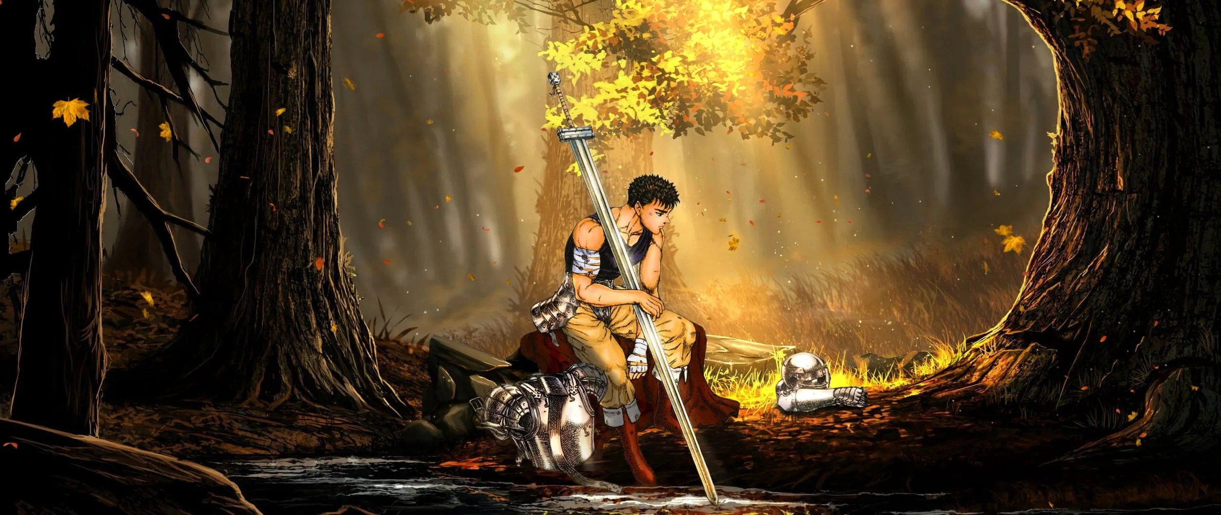 Guts in Autumn Repose | Berserk