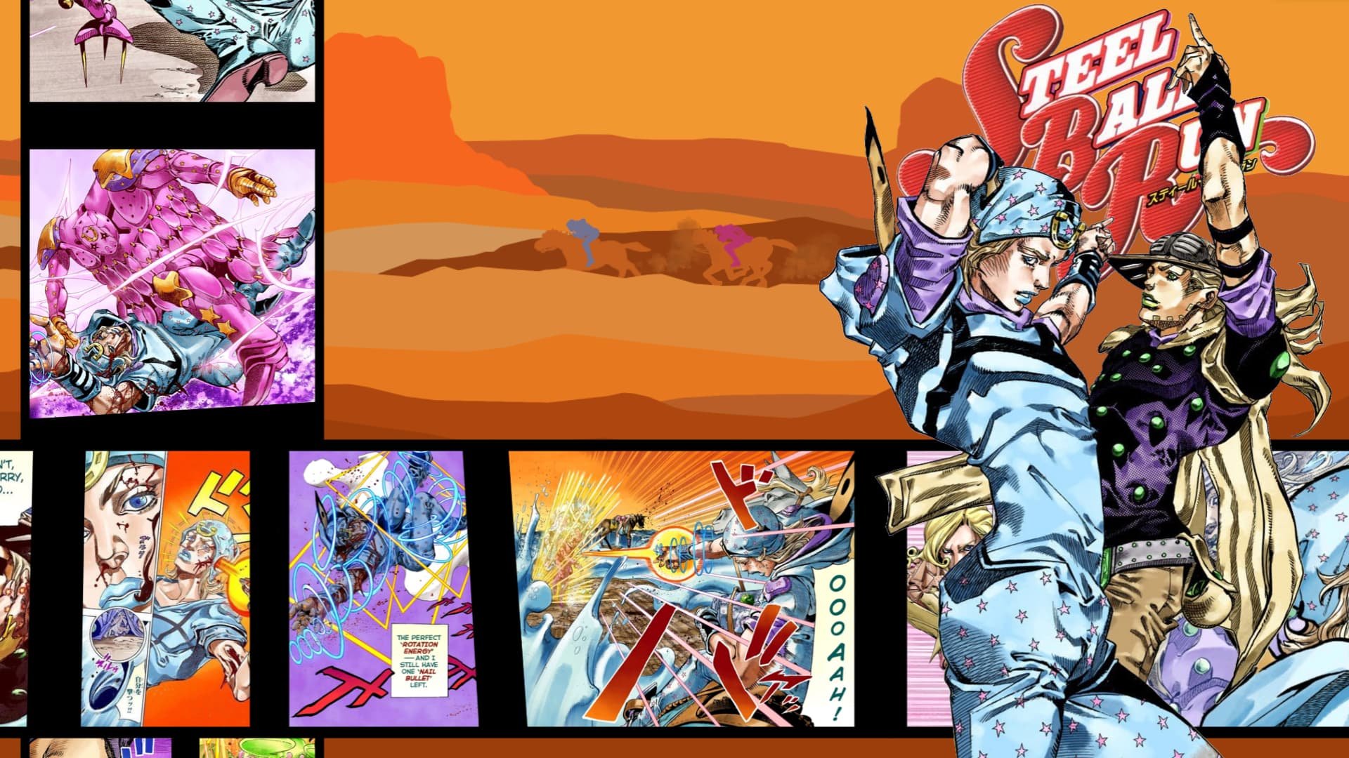 30 Best JoJo’s Bizarre Adventure Wallpapers Ever -13. Johnny Joestar & Gyro Zeppeli